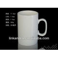 KC-11070 taza de cerámica recta de la forma 11oz, taza blanca de la porcelana del espacio en blanco